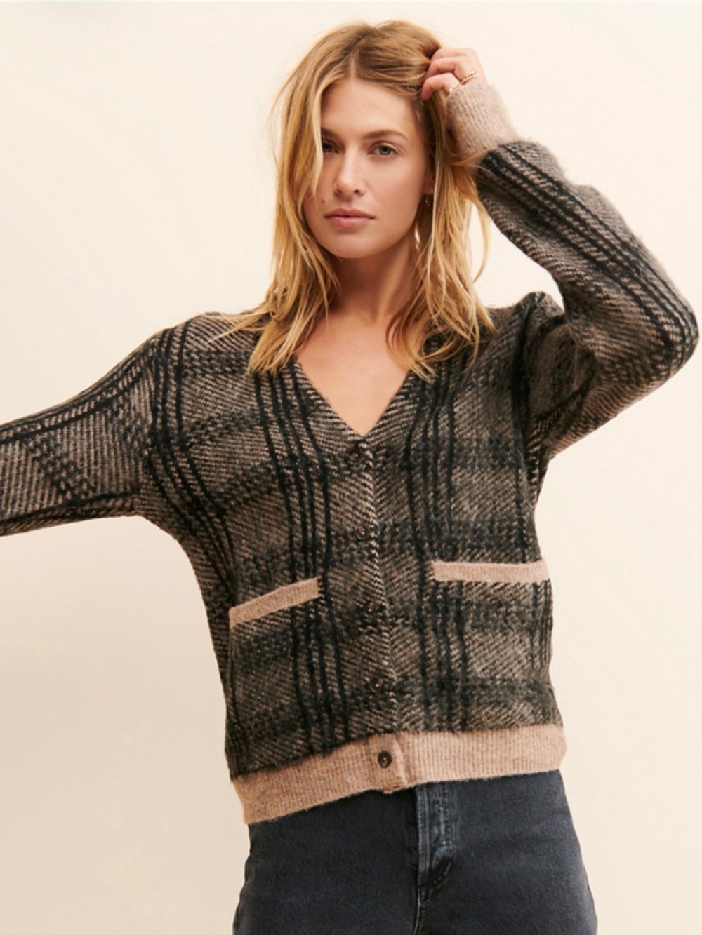 Brixton Baja Plaid Cardigan 🪄🐈‍⬛